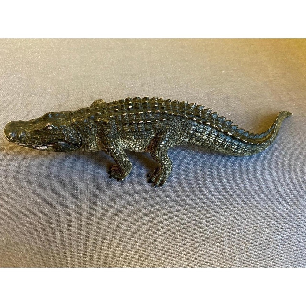 Schleich Alligator PVC Plastic Toy Farm Zoo Animal 7" sku30